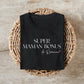 T-shirt "Super maman bonus" personnalisé – Prénom(s) – Cadeau belle-maman – Famille recomposée – Fête des mères
