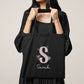 Tote bag coton personnalisé initiale + prénom – Sac en coton – Cadeau personnalisé femme enfant – Anniversaire