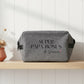 Trousse toilette homme Super papa bonus personnalisée – Prénom(s) – Cadeau beau-papa – Famille recomposée