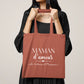 Tote bag Maman d’amour personnalisé – Prénom(s) – Cadeau maman – Fête des mères – Sac en coton – Anniversaire