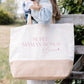 Grand sac shopping XL "Super maman bonus" personnalisé – Prénom(s) – Cadeau belle-maman – Famille recomposée