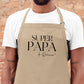 Tablier Super papa personnalisé – Prénom(s) – Cadeau papa – Fête des Pères – Tablier cuisine – Anniversaire