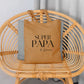 Tote bag Super papa personnalisé – Prénom(s) – Cadeau papa – Fête des Pères – Sac en coton – Anniversaire