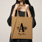 Tote bag coton personnalisé initiale + prénom – Sac en coton – Cadeau personnalisé femme enfant – Anniversaire