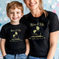 Duo t-shirts mère et fils Complices pour la vie – T-shirts assortis maman garçon – Cadeau fête des mères – Look matchy