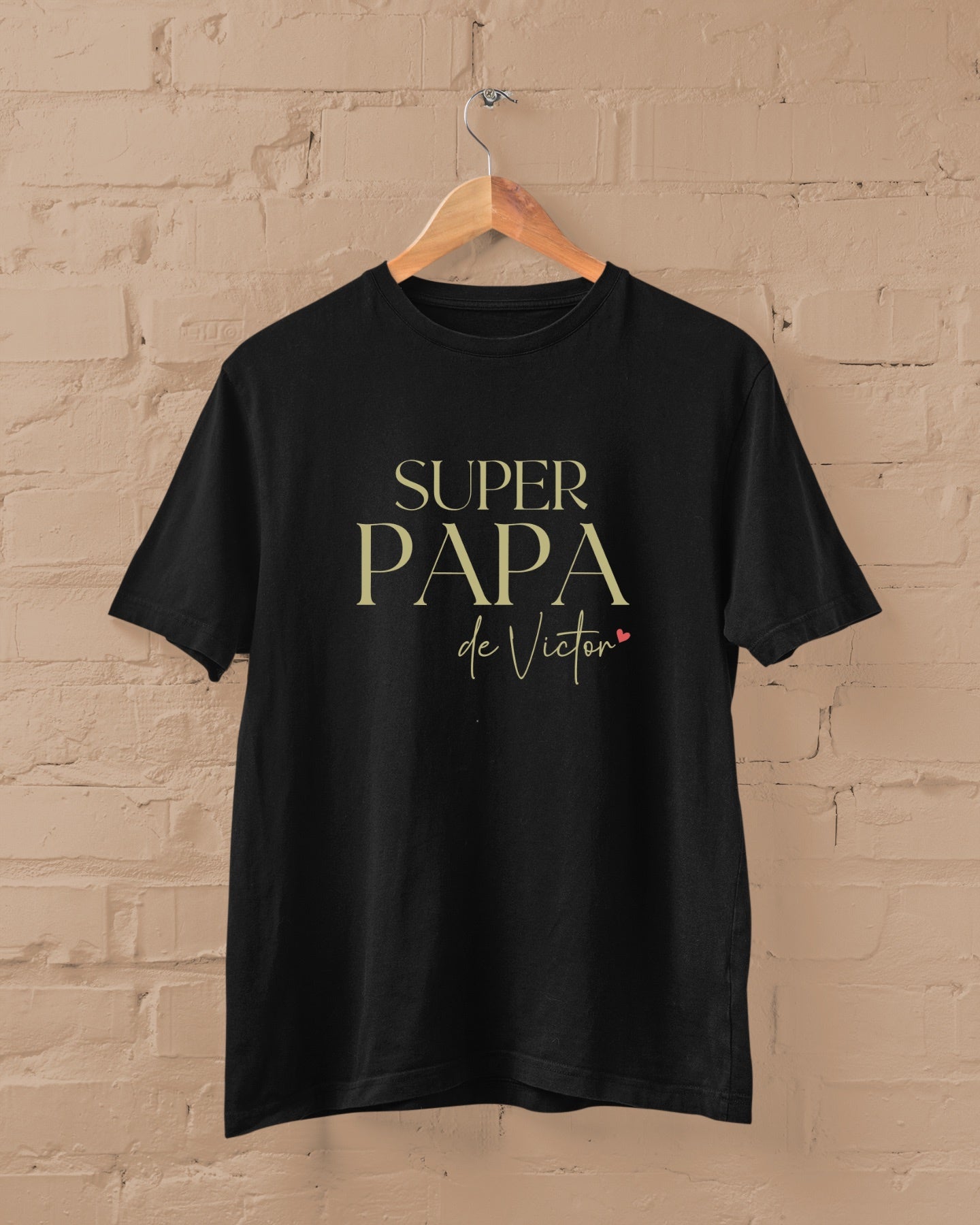 T-shirt Super papa personnalisé – Prénom(s) – Cadeau papa – Fête des Pères – T-shirt homme – Anniversaire