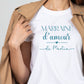 T-shirt Marraine d’amour personnalisé – Prénom filleul(e) – Cadeau marraine – Baptême – T-shirt femme – Anniversaire