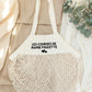 Sac filet courses personnalisé Les courses de + prénom – Sac marché réutilisable – Cadeau personnalisé – Mamie maman