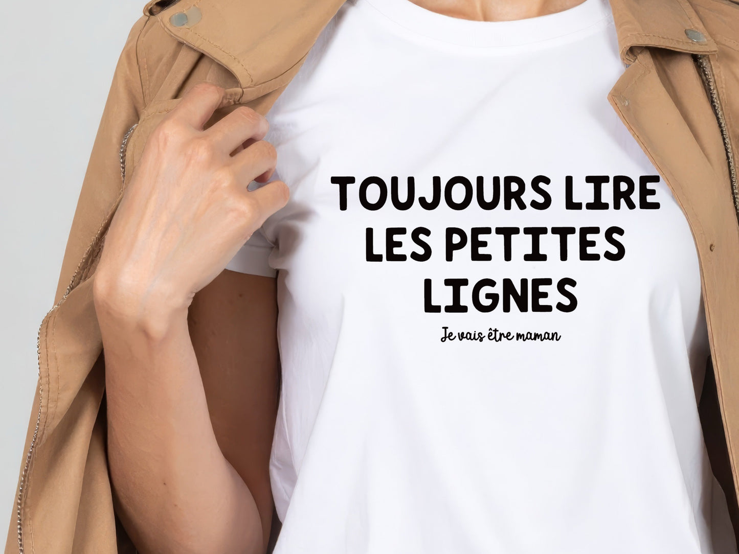 T-shirt annonce grossesse  – Je vais être maman – Tee-shirt future maman – Révélation grossesse originale – Cadeau annonce famille