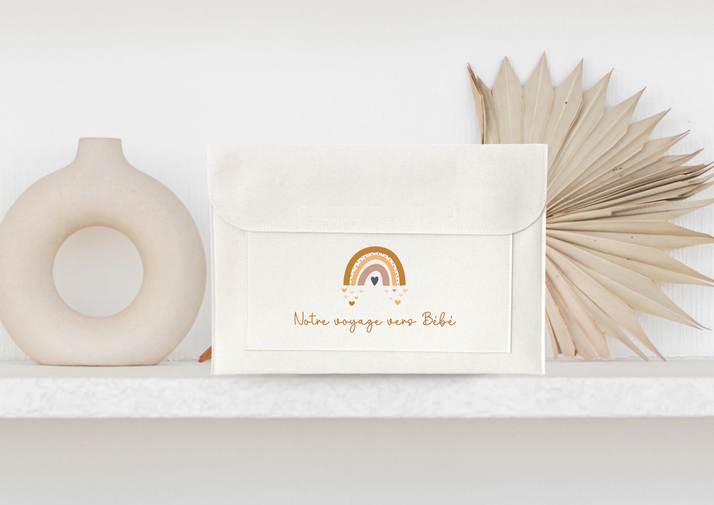 Housse documents grossesse personnalisée, Rangement papiers bébé, Cadeau maternité