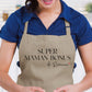 Tablier "Super maman bonus" personnalisé – Prénom(s) – Cadeau belle-maman – Famille recomposée – Fête des mères