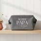 Trousse de toilette Super papa personnalisée – Prénom(s) – Cadeau papa – Fête des Pères – Vanity homme – Voyage