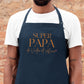 Tablier Super papa personnalisé – Prénom(s) – Cadeau papa – Fête des Pères – Tablier cuisine – Anniversaire