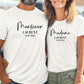 T-shirts assortis Mr et Mme personnalisés, T-shirts couple mariage, Tenues mariage personnalisées, Cadeau mariés