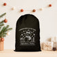 Pochon Noël Personnalisé Enfant | Hotte Père Noël Bonhomme de Neige Pôle Nord | Sac Cadeau Livraison Express | Coton | 5 Tailles