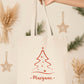 Tote Bag Noël personnalisé, Tote bag prénom, Cadeau noël