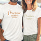 T-shirts assortis Mr et Mme personnalisés, T-shirts couple mariage, Tenues mariage personnalisées, Cadeau mariés