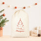 Sac cadeau Noël, Hotte de Noël personnalisée, Emballage Noël, Pochon Noël personnalisé