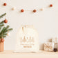 Pochon Noël Personnalisé Prénom | Hotte Père Noël Livraison Spéciale Renne | Sac Cadeau Enfant Coton | Joyeux Noël | 5 Tailles