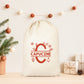 Sac cadeau Noël, Hotte de Noël personnalisée, Emballage Noël, Pochon Noël personnalisé