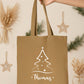 Tote Bag Noël personnalisé, Tote bag prénom, Cadeau noël