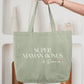 Sac cabas coton "Super maman bonus" personnalisé – Prénom(s) – Cadeau belle-maman – Famille recomposée – Fête des mères