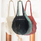 Sac filet courses personnalisé prénom avec petit cœur – Sac réutilisable – Cadeau personnalisé