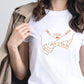 T-shirt Personnalisé Prénoms Date, Cadeau Mariage, Cadeau Fiançailles, Cadeau Couple, Homme Femme