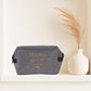 Trousse toilette homme personnalisée "Monsieur" nom & date – Cadeau mariage – Cadeau marié