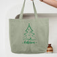 Sac Noël personnalisé, Cabas Personnalisé en coton, Sac cadeau , Sac fourre-tout, Sac prénom