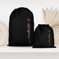 Pochon personnalisé prénom avec petit cœur – Sac cadeau – Rangement – Cadeau personnalisé