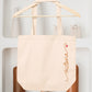 Sac cabas coton personnalisé prénom avec petit cœur – Sac shopping – Cadeau personnalisé