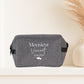 Trousse toilette homme personnalisée "Monsieur" nom & date – Cadeau mariage – Cadeau marié