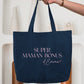 Sac cabas coton "Super maman bonus" personnalisé – Prénom(s) – Cadeau belle-maman – Famille recomposée – Fête des mères
