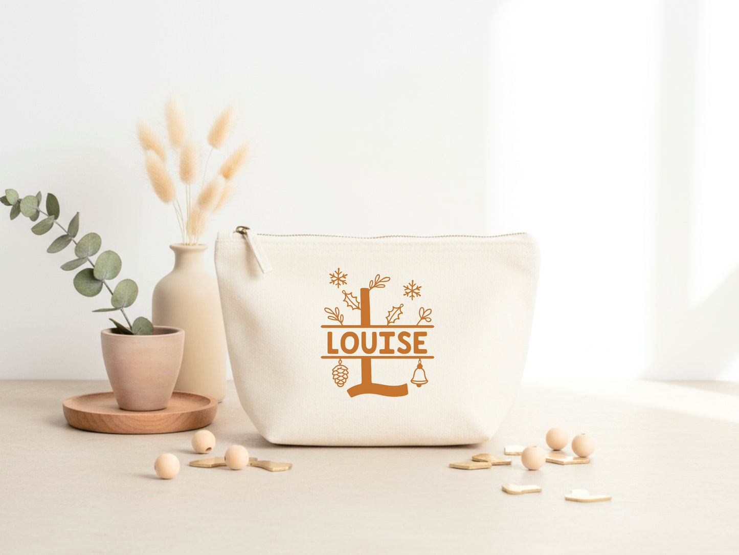 Cadeau Noël Personnalisé, Pochette personnalisée, Trousse personnalisée, Trousse de maquillage personnalisée