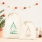 Sac cadeau Noël, Hotte de Noël personnalisée, Emballage Noël, Pochon Noël personnalisé