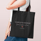 Tote bag mariage personnalisé prénoms & date – “Deux oui pour un nom” – Cadeau mariage – EVJF