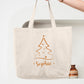 Sac Noël personnalisé, Cabas Personnalisé en coton, Sac cadeau , Sac fourre-tout, Sac prénom