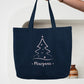 Sac Noël personnalisé, Cabas Personnalisé en coton, Sac cadeau , Sac fourre-tout, Sac prénom