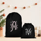 Sac cadeau Noël, Hotte de Noël personnalisée, Emballage Noël, Pochon Noël personnalisé
