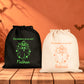 Sac Halloween personnalisé prénom, Fantôme et citrouille, Sac à bonbons enfant