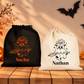 Sac Halloween personnalisé prénom , Fantôme sorcier, Tote bag, mini sac ou pochon à bonbons enfant