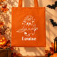 Sac Halloween personnalisé prénom , Fantôme sorcier, Tote bag, mini sac ou pochon à bonbons enfant
