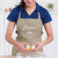 Tablier de cuisine personnalisé avec prénom, Cadeau de cuisine, Cadeau fête des pères, Cadeau fête des mères