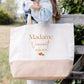 Grand sac XL mariage personnalisé "Monsieur/Madame" nom & date – Cadeau mariage – Sac week-end