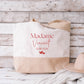 Grand sac XL mariage personnalisé "Monsieur/Madame" nom & date – Cadeau mariage – Sac week-end