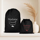 Pochon mariage personnalisé "Monsieur/Madame" + nom & date – Cadeau mariage – Accessoire couple – Souvenir