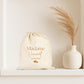 Pochon mariage personnalisé "Monsieur/Madame" + nom & date – Cadeau mariage – Accessoire couple – Souvenir