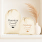 Pochon mariage personnalisé "Monsieur/Madame" + nom & date – Cadeau mariage – Accessoire couple – Souvenir