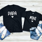 T-shirt papa personnalisé, T-shirt Papa et Moi, Papa et enfant assorti, Idée cadeau fête des pères